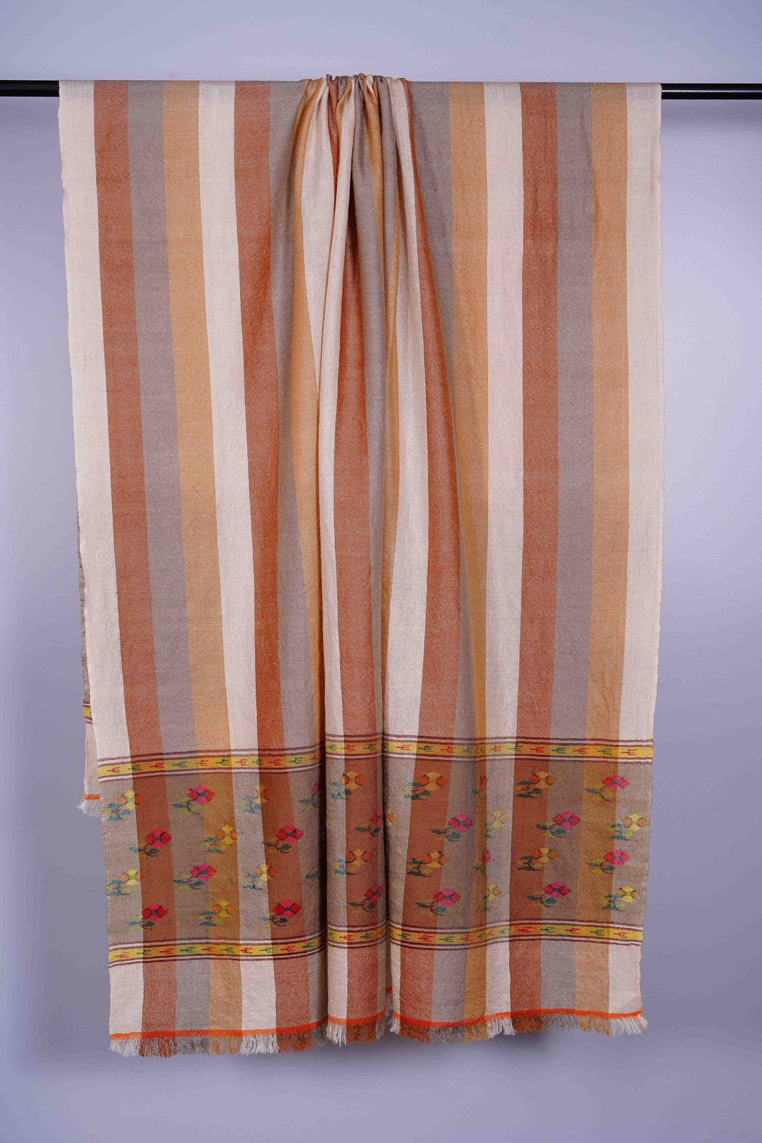 Stripe Kani Pashmina Shawl