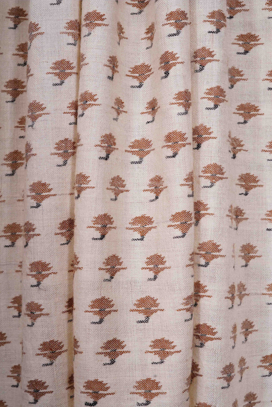 Ivory Kani Buteh Pashmina Shawl