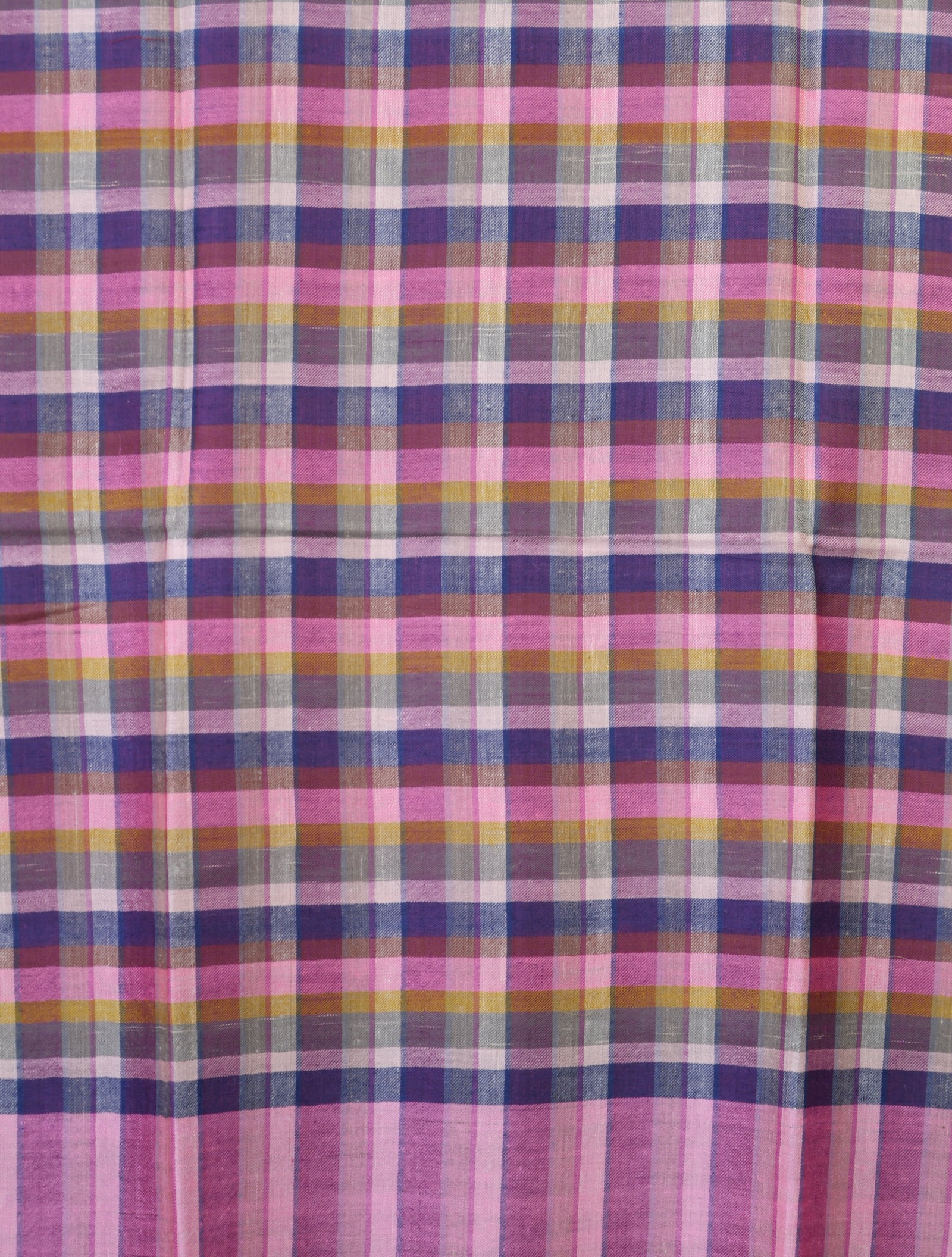 Light Pink Checked handwoven Cashmere Pashmina Shawl