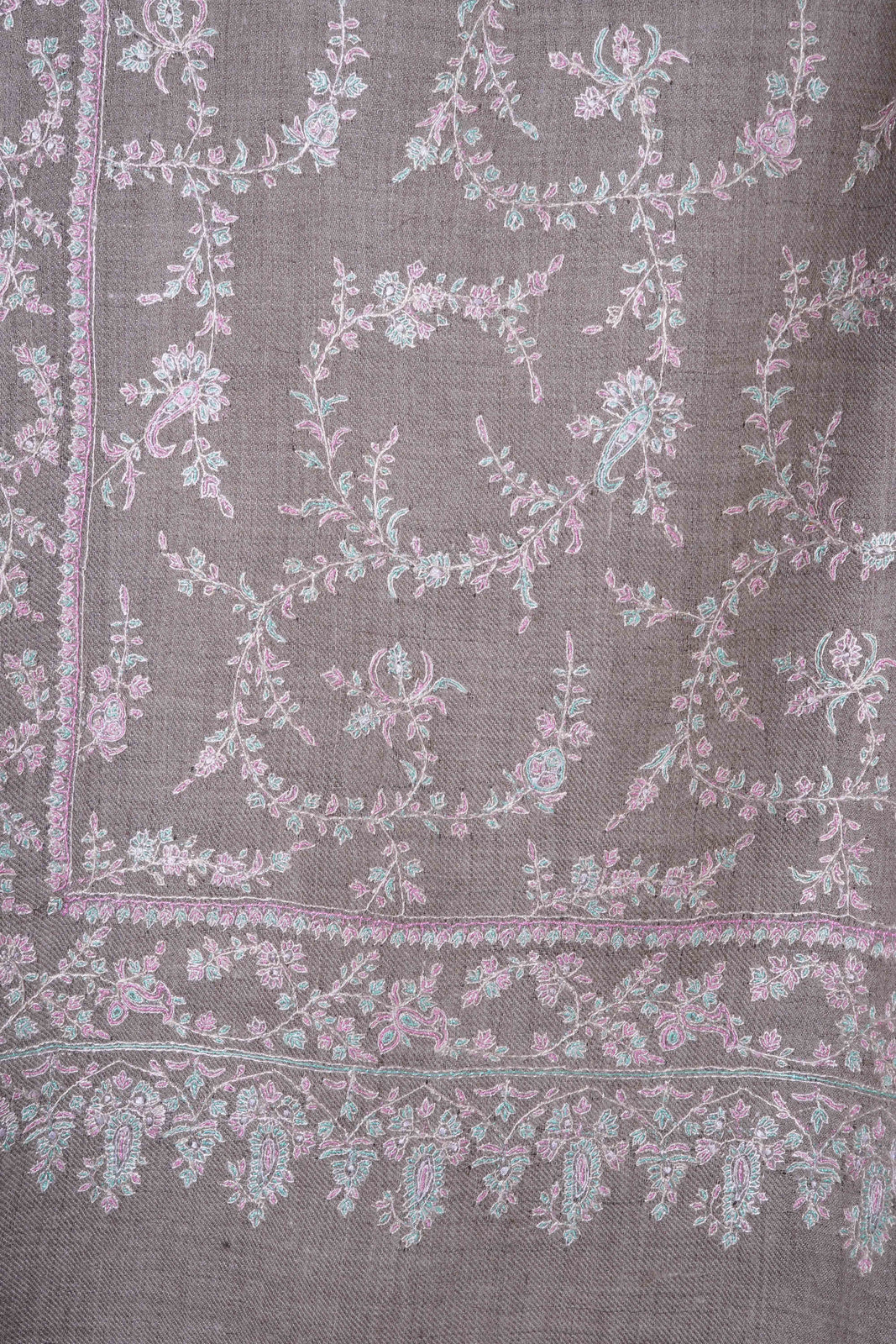 Natural Embroidery Pashmina Cashmere Shawl