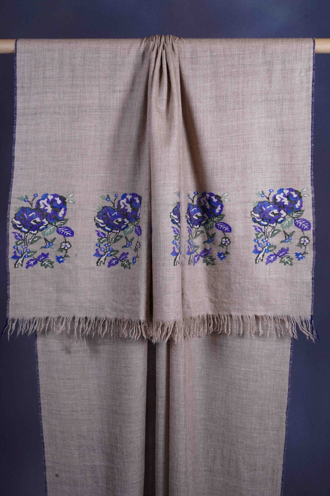 Natural color Kani Pashmina Shawl