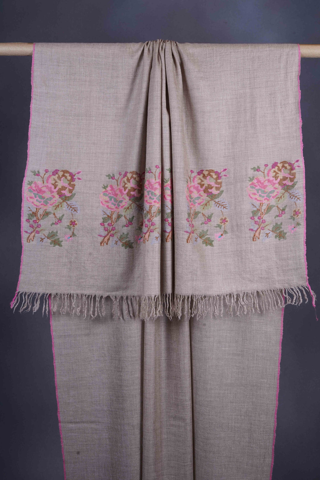 Natural Kani Pashmina Shawl