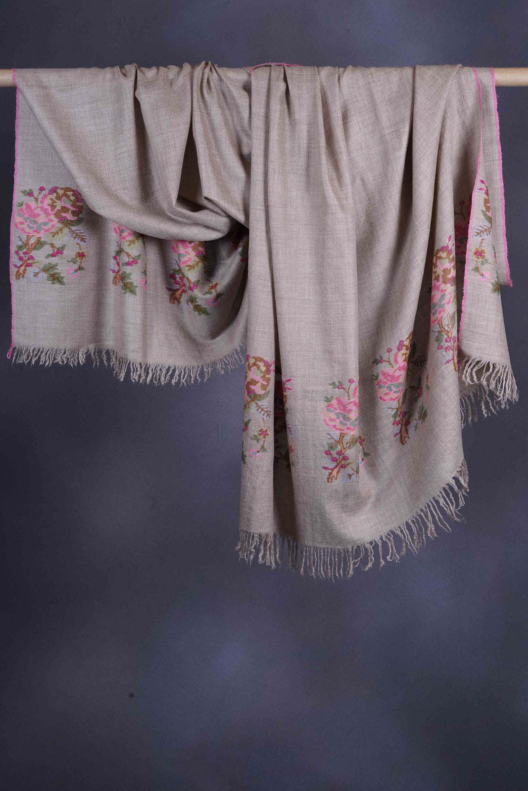 Natural Kani Pashmina Shawl