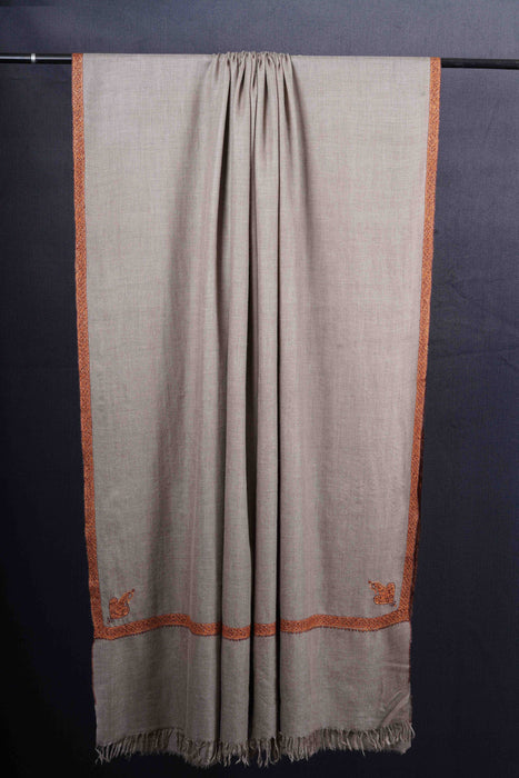 3 yard Natural Base Embroidery Cashmere Pashmina Shawl