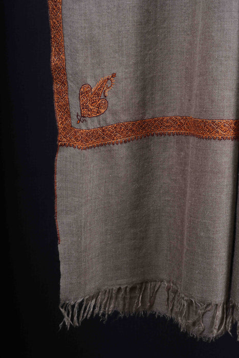 3 yard Natural Base Embroidery Cashmere Pashmina Shawl