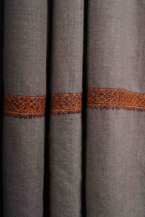 3 yard Natural Base Embroidery Cashmere Pashmina Shawl