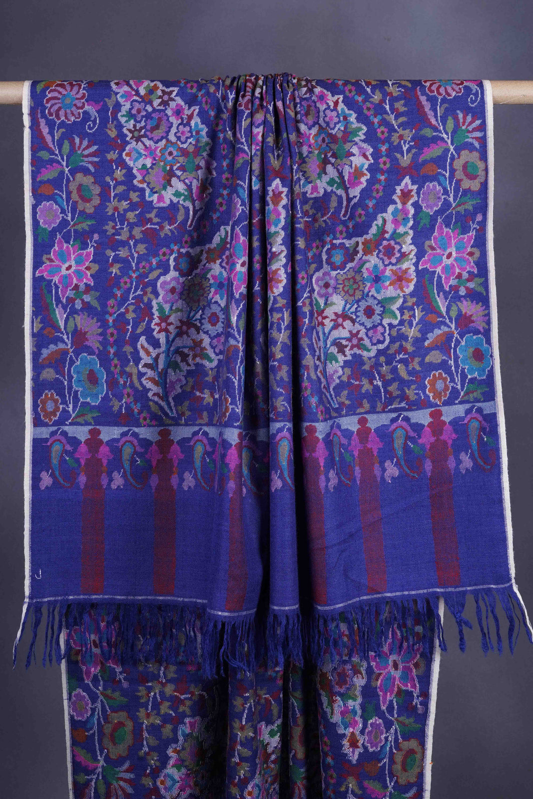 Blue Kani Pashmina Shawl