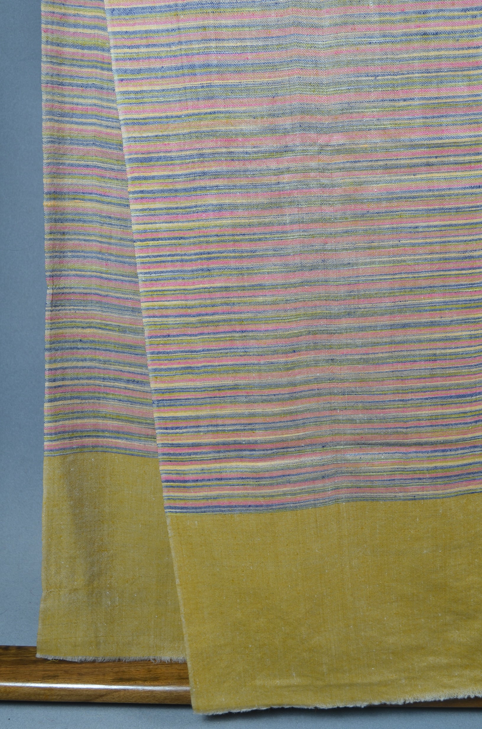 Multi Color Mustard Tone Handwoven Cashmere Pashmina Shawl