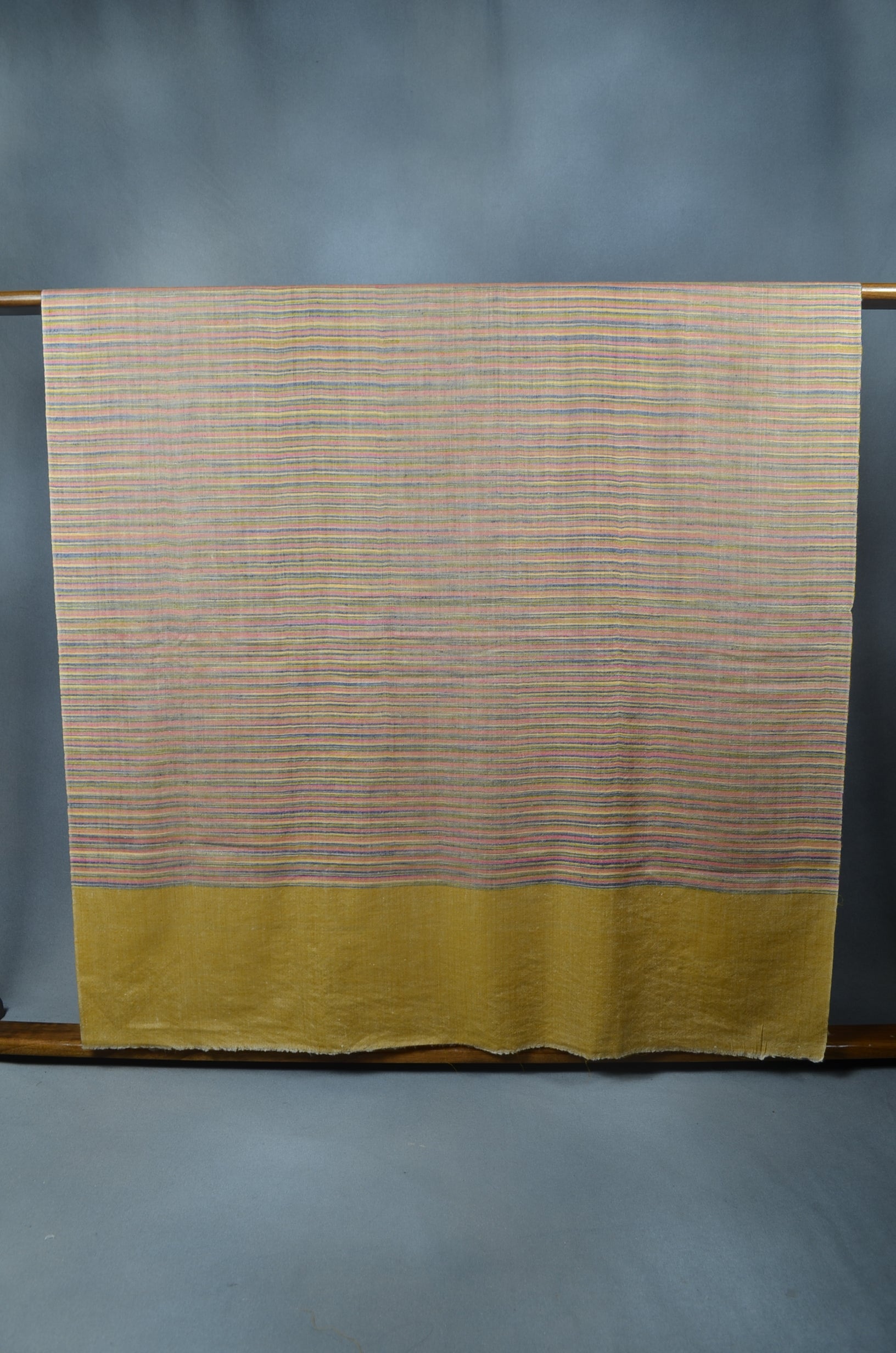 Multi Color Mustard Tone Handwoven Cashmere Pashmina Shawl