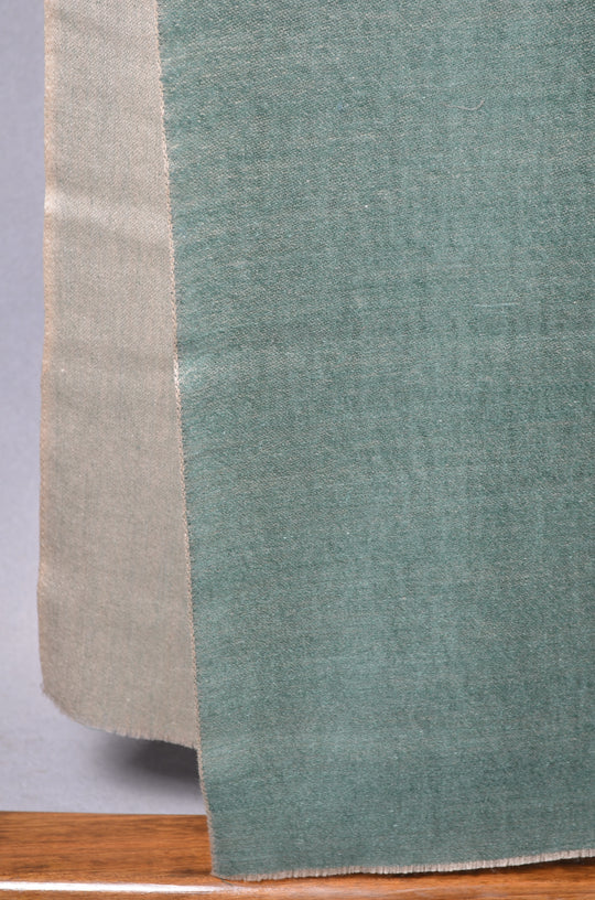 Emerald Green Reversible Merino & Silk Scarf