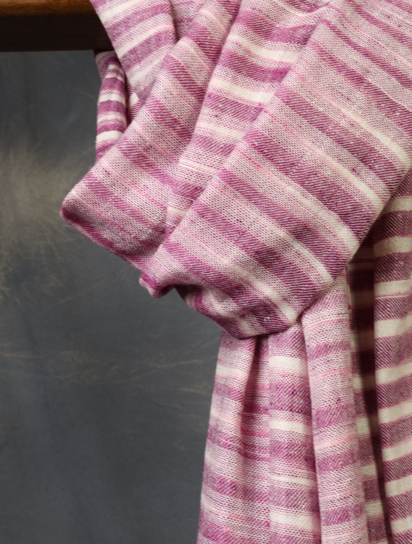 Dark Purple Plaid Pure Cashmere Pashmina Scarf