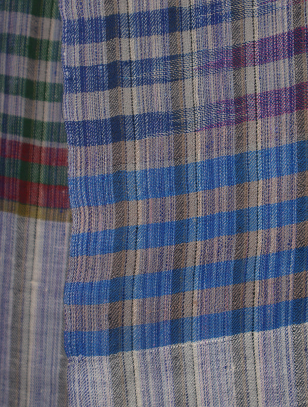 Multi Color Checked Handwoven Cashmere Pashmina Scarf