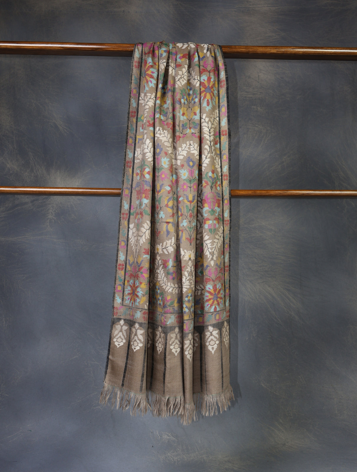 Natural Kani Pashmina Shawl