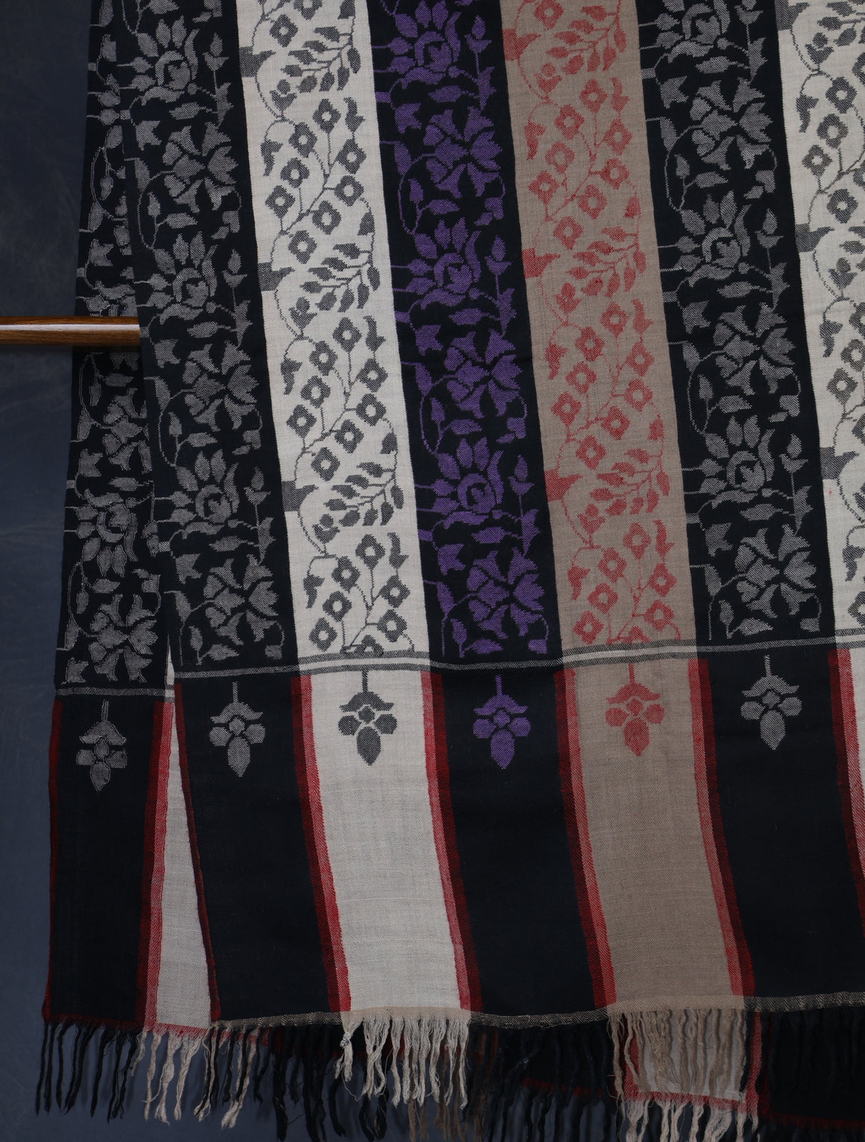Striped Kani Pashmina Shawl