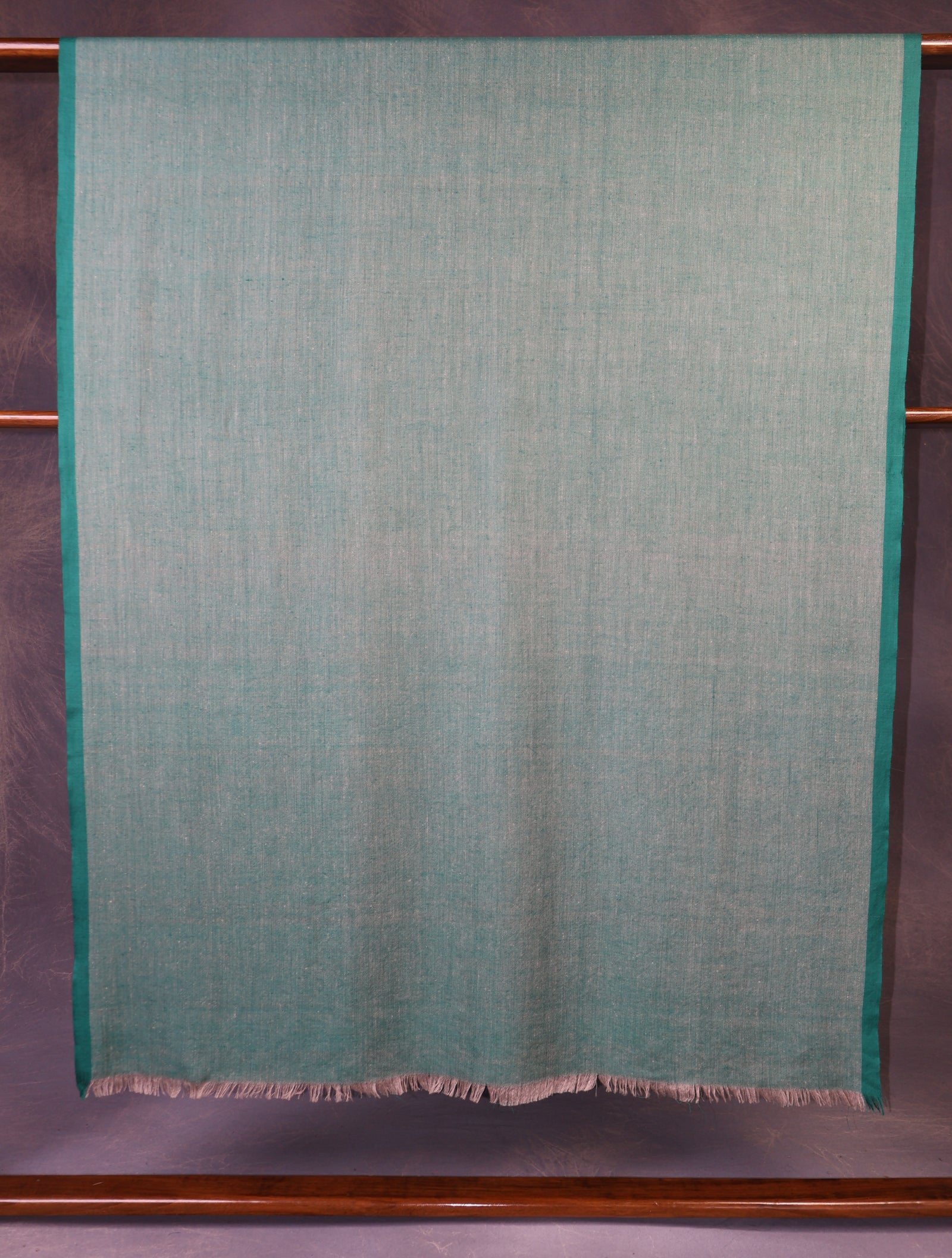 Green Color Handwoven Cashmere Pashmina Shawl