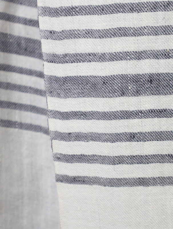 Ivory Base Striped handwoven Cashmere Pashmina Scarf
