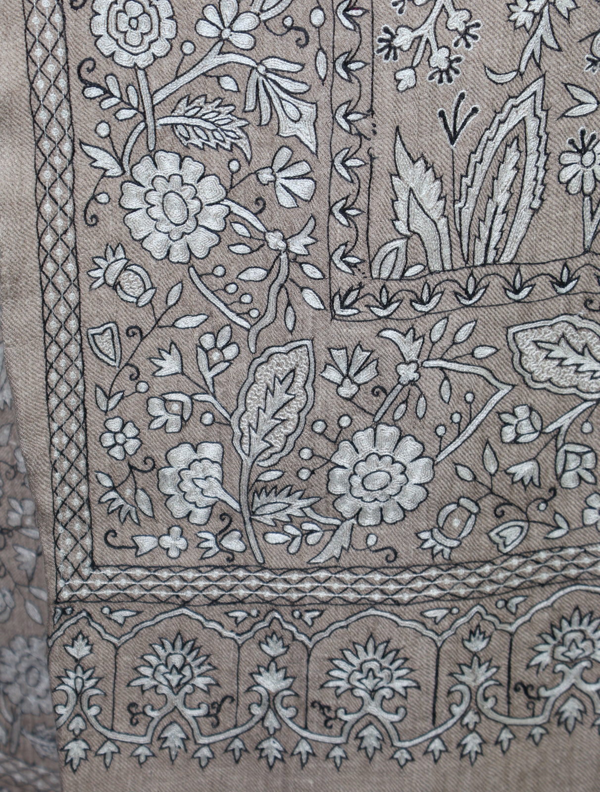 3 Yard Natural Color Kalamkari Pashmina Shawl