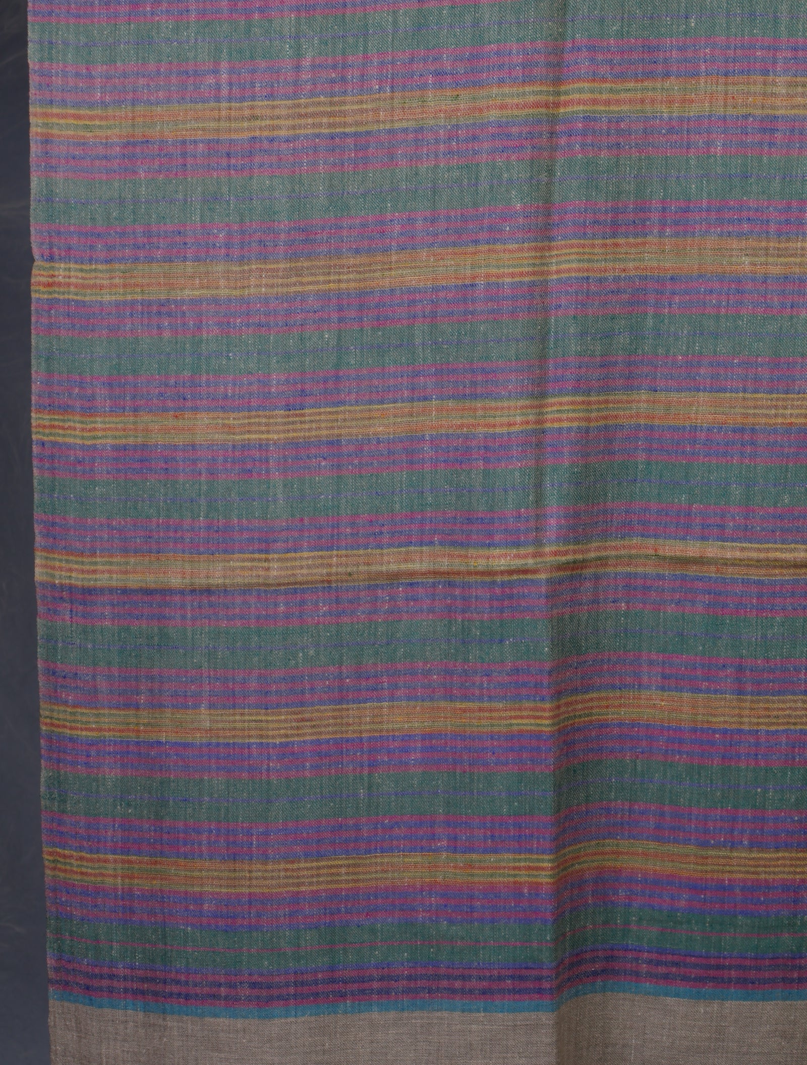 Multi Color Striped Handwoven Cashmere Pashmina Scarf