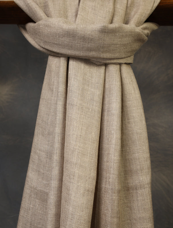Natural Base Handwoven Cashmere Pashmina Scarf