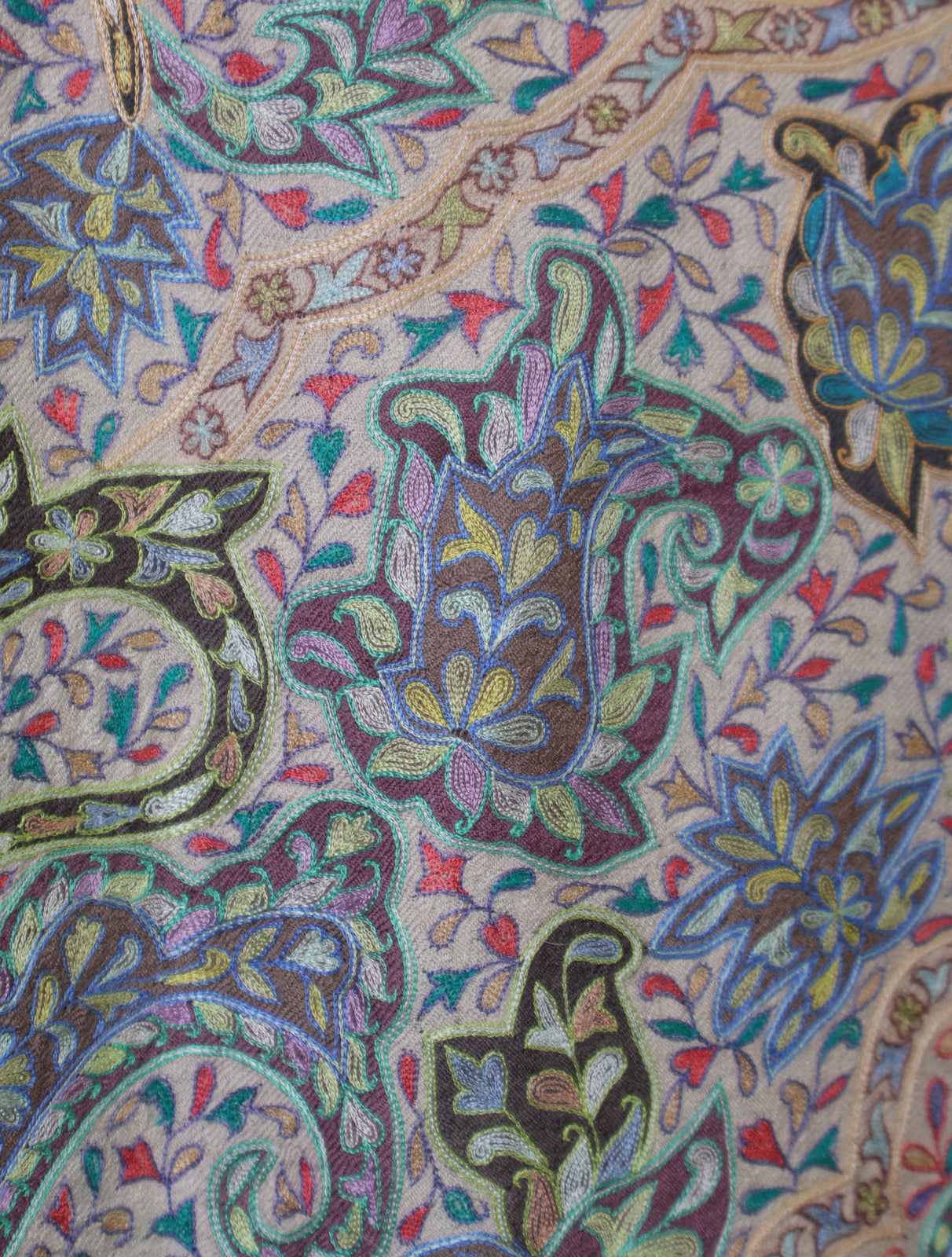 Navy Blue Color Kalamkari Pashmina Shawl