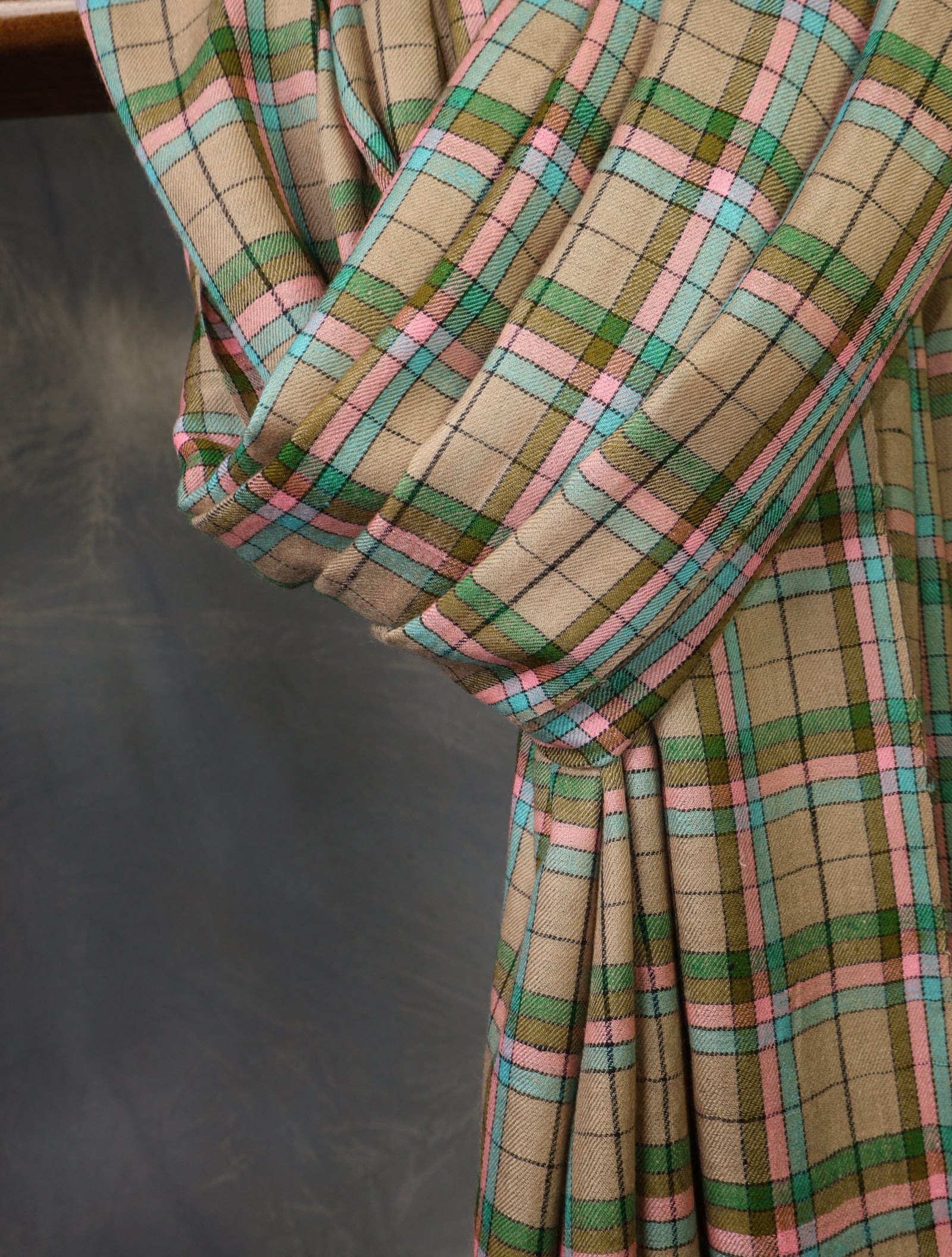 Natural Multicolor Handwoven Cashmere Pashmina Shawl