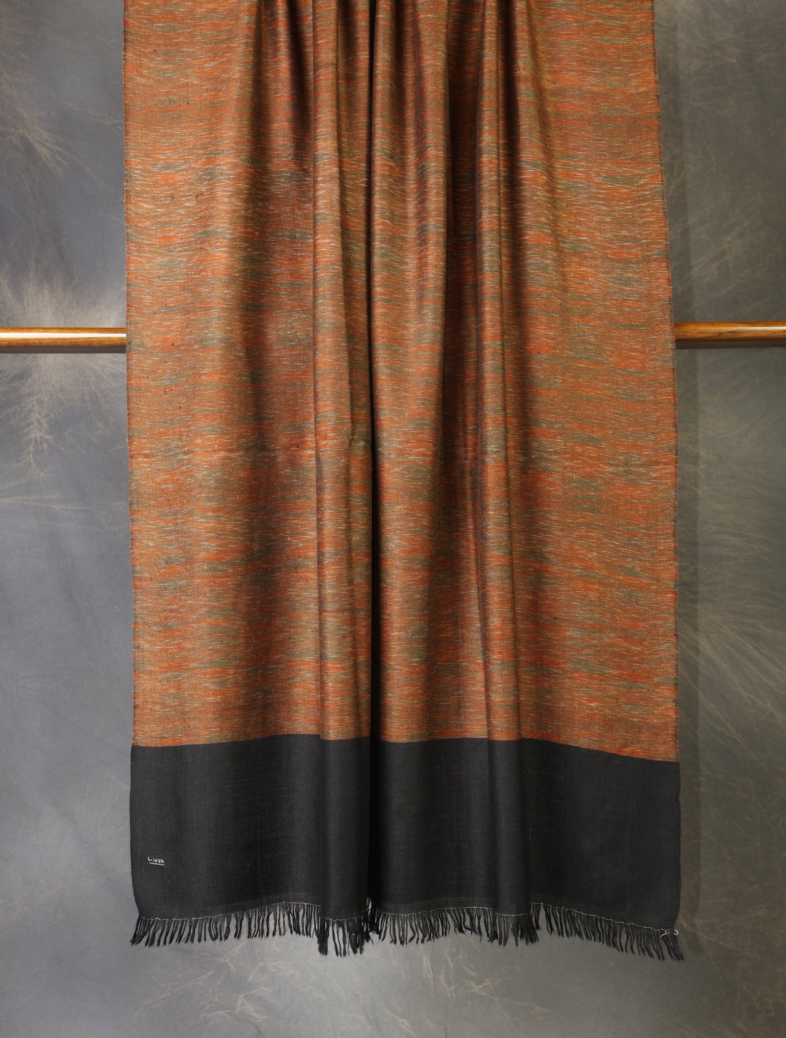 Rust Base Handwoven Cashmere Pashmina Shawl