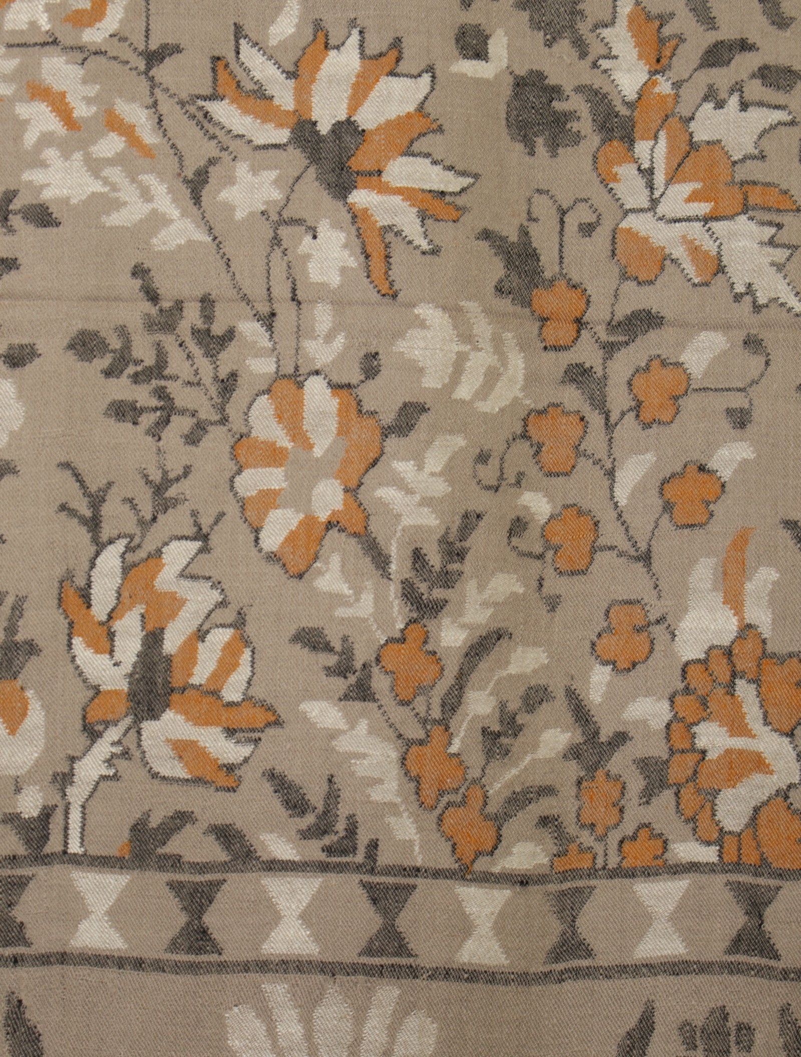 3 Yard Greige Base Jamawar Kani Pashmina Shawl