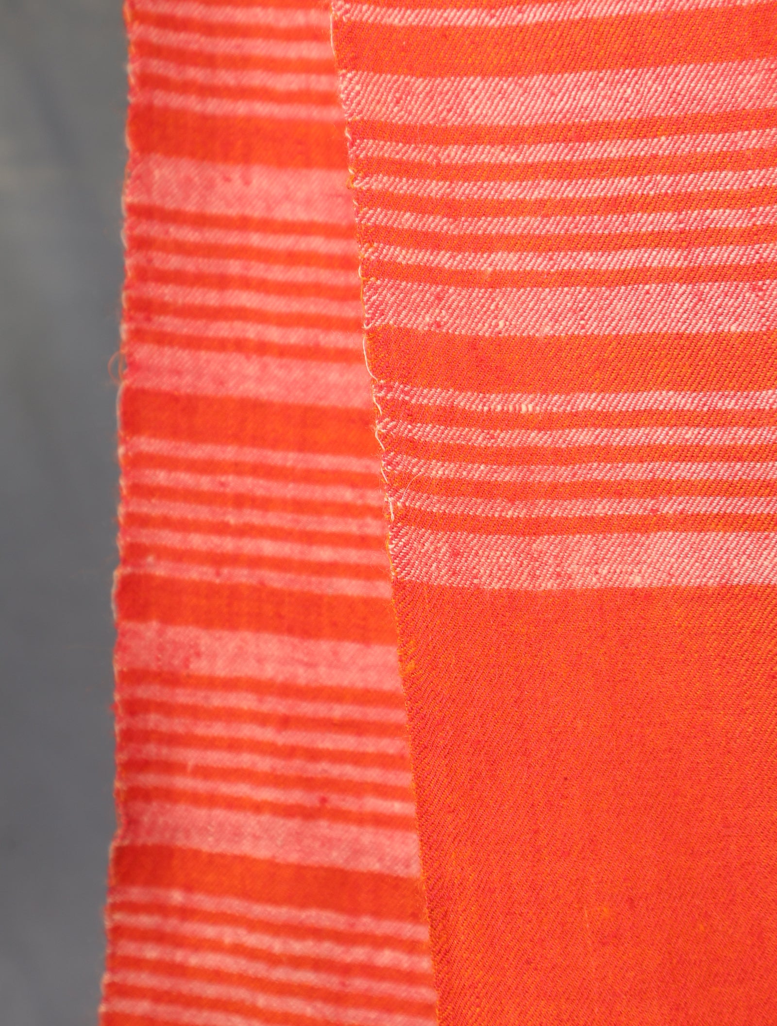 Red Striped Handwoven Cashmere Pashmina Scarf