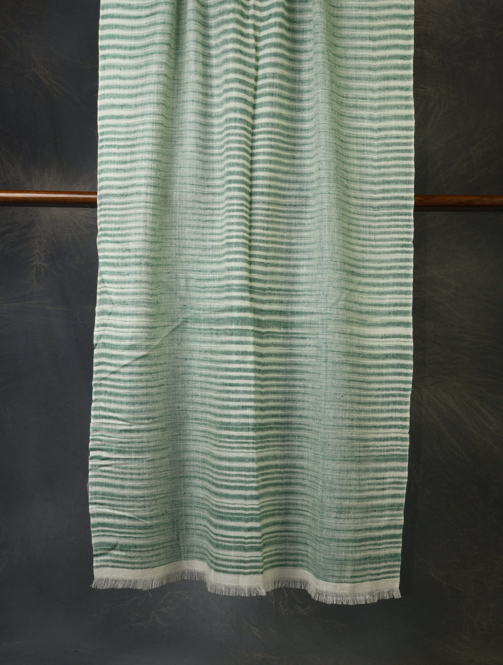 Sea Green Plaid Cashmere Check Scarf Pashmina – Handwoven Luxury