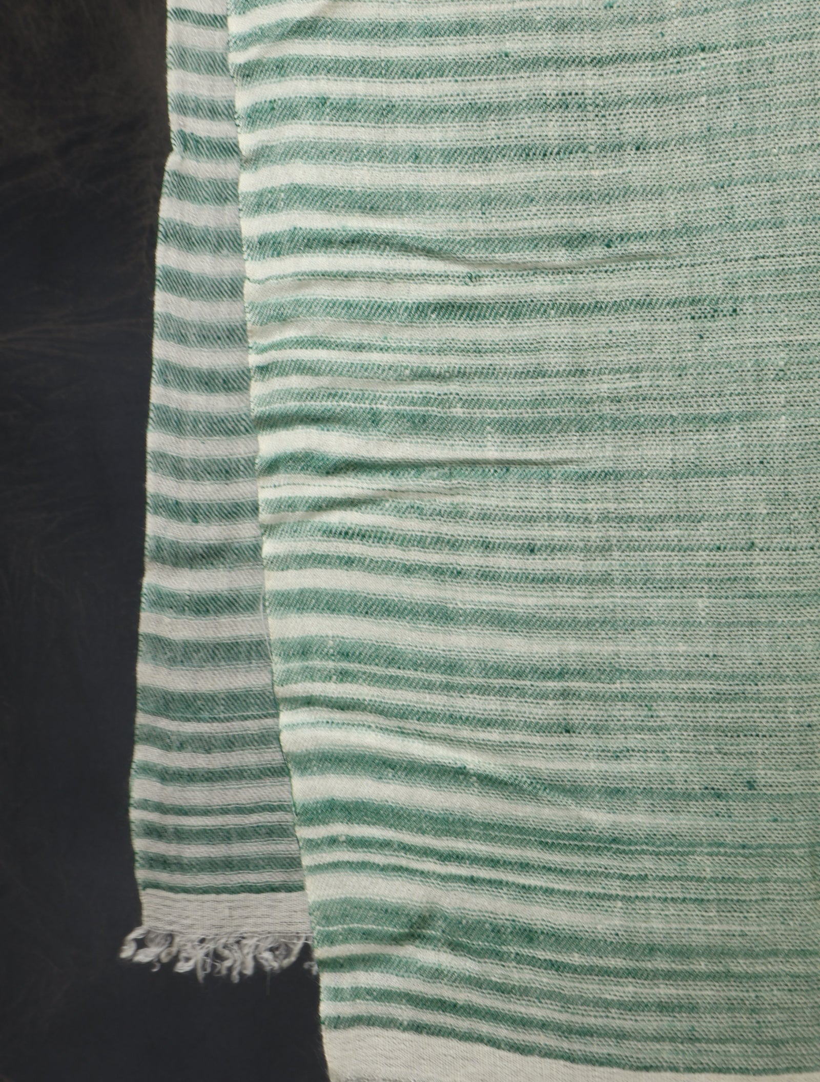 Sea Green Plaid Cashmere Check Scarf Pashmina – Handwoven Luxury