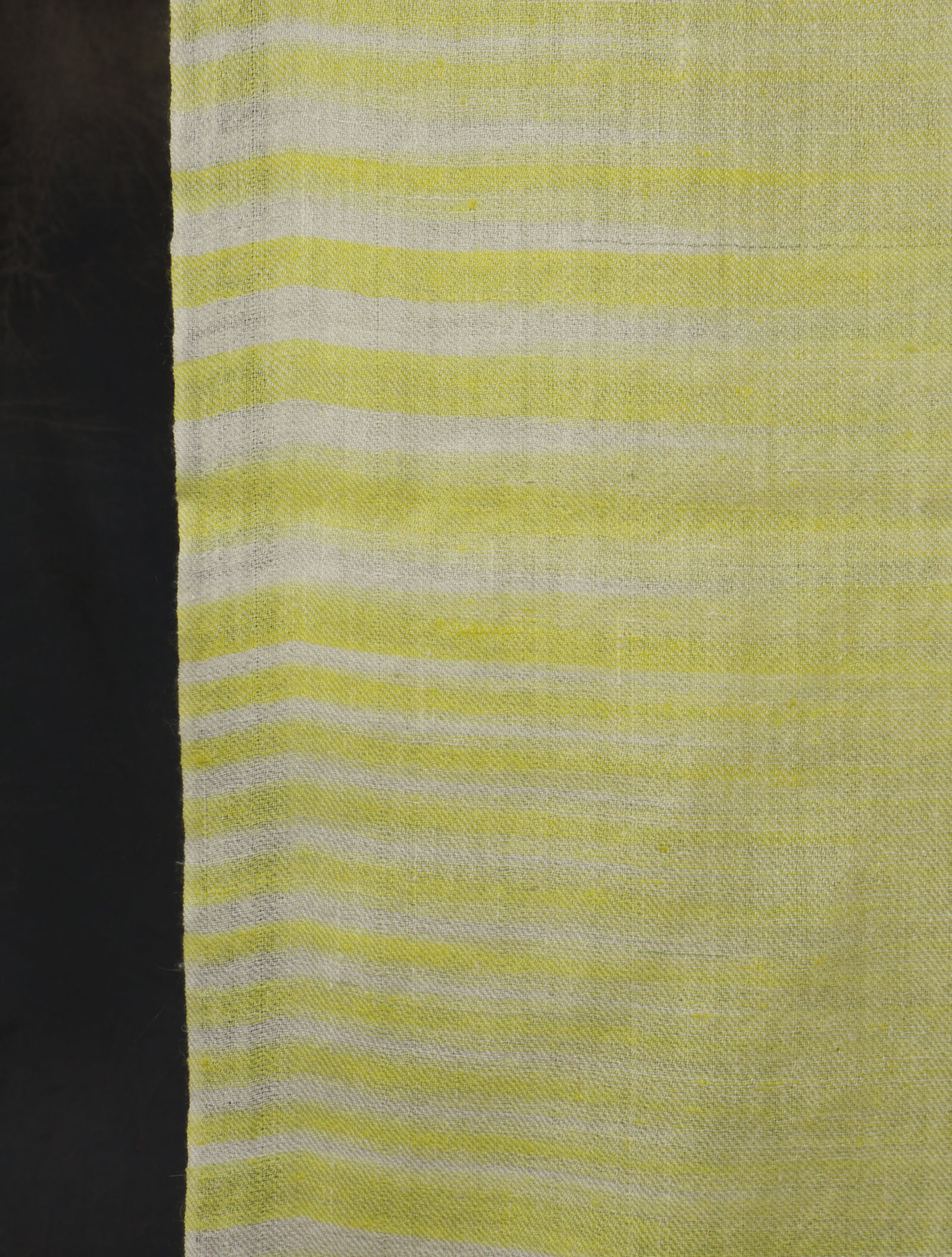 Lemon Plaid Pure Cashmere Pashmina Scarf – Handwoven Luxury