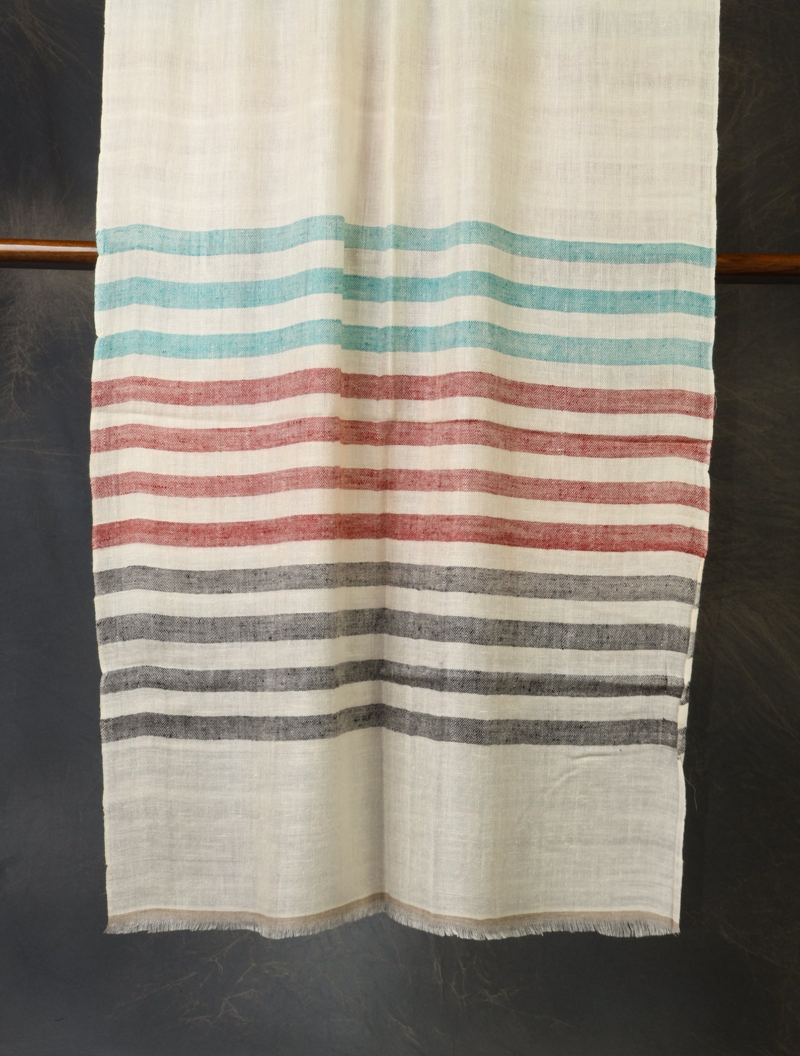 Multiolor Plaid Pure Cashmere Pashmina Scarf – Handwoven Luxury