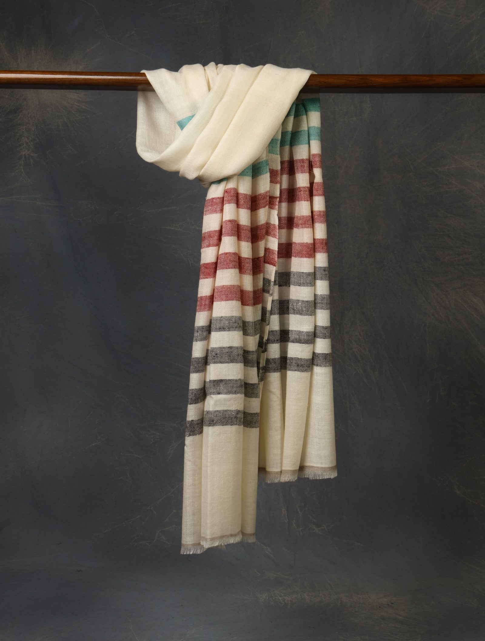 Multiolor Plaid Pure Cashmere Pashmina Scarf – Handwoven Luxury