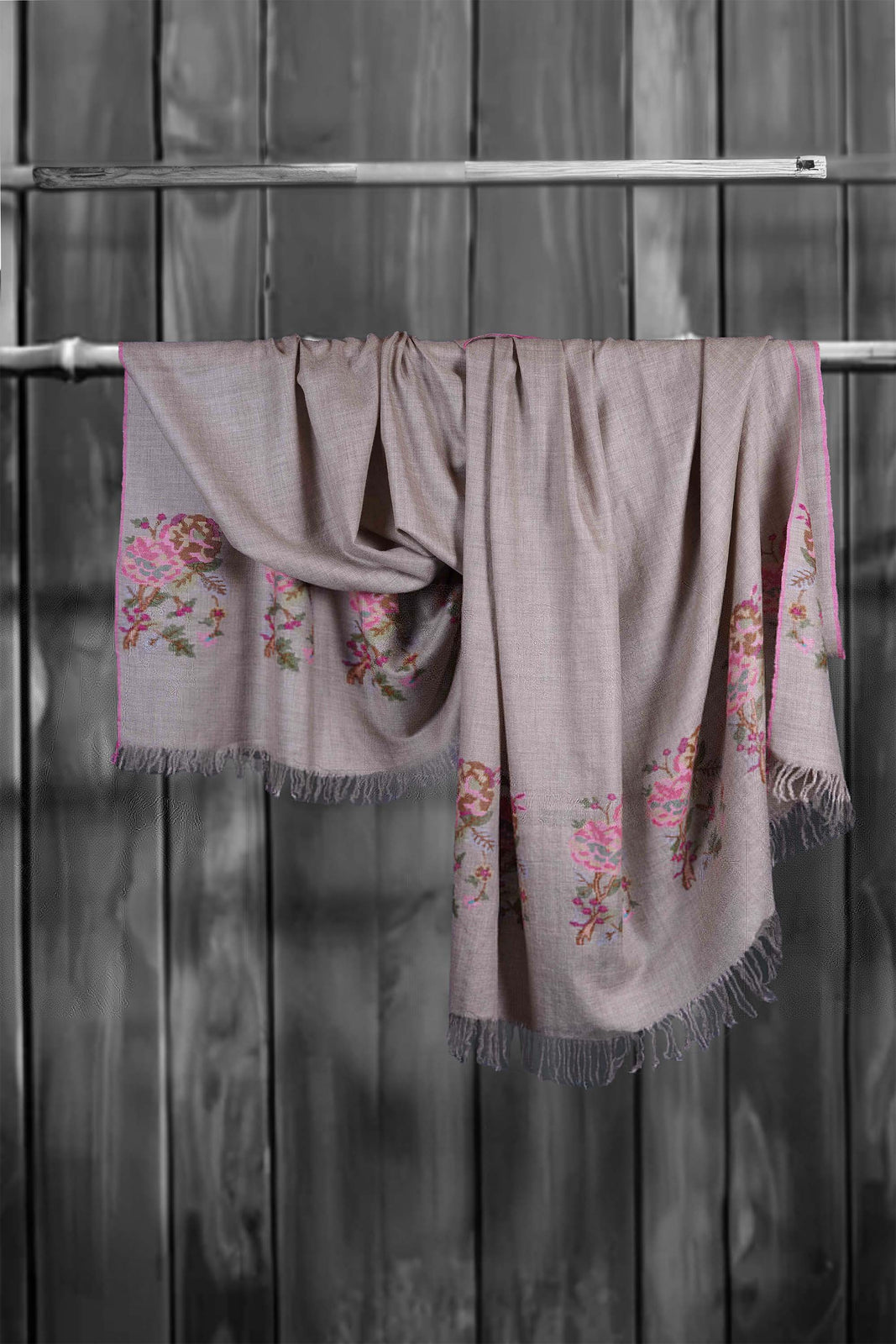 Natural Kani Pashmina Shawl