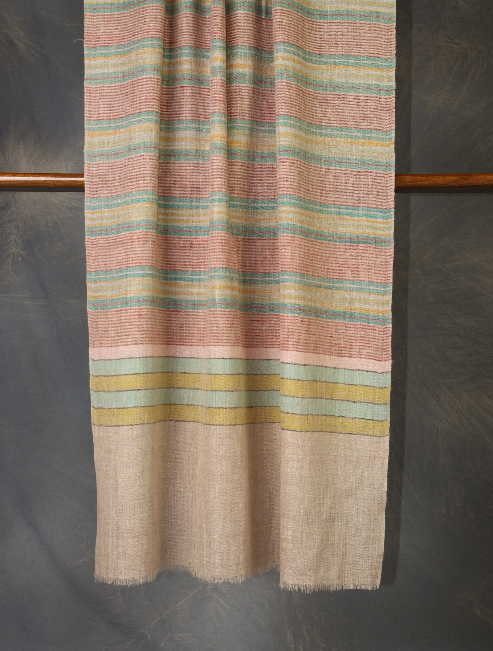multicolor plaid pure cashmere scarf