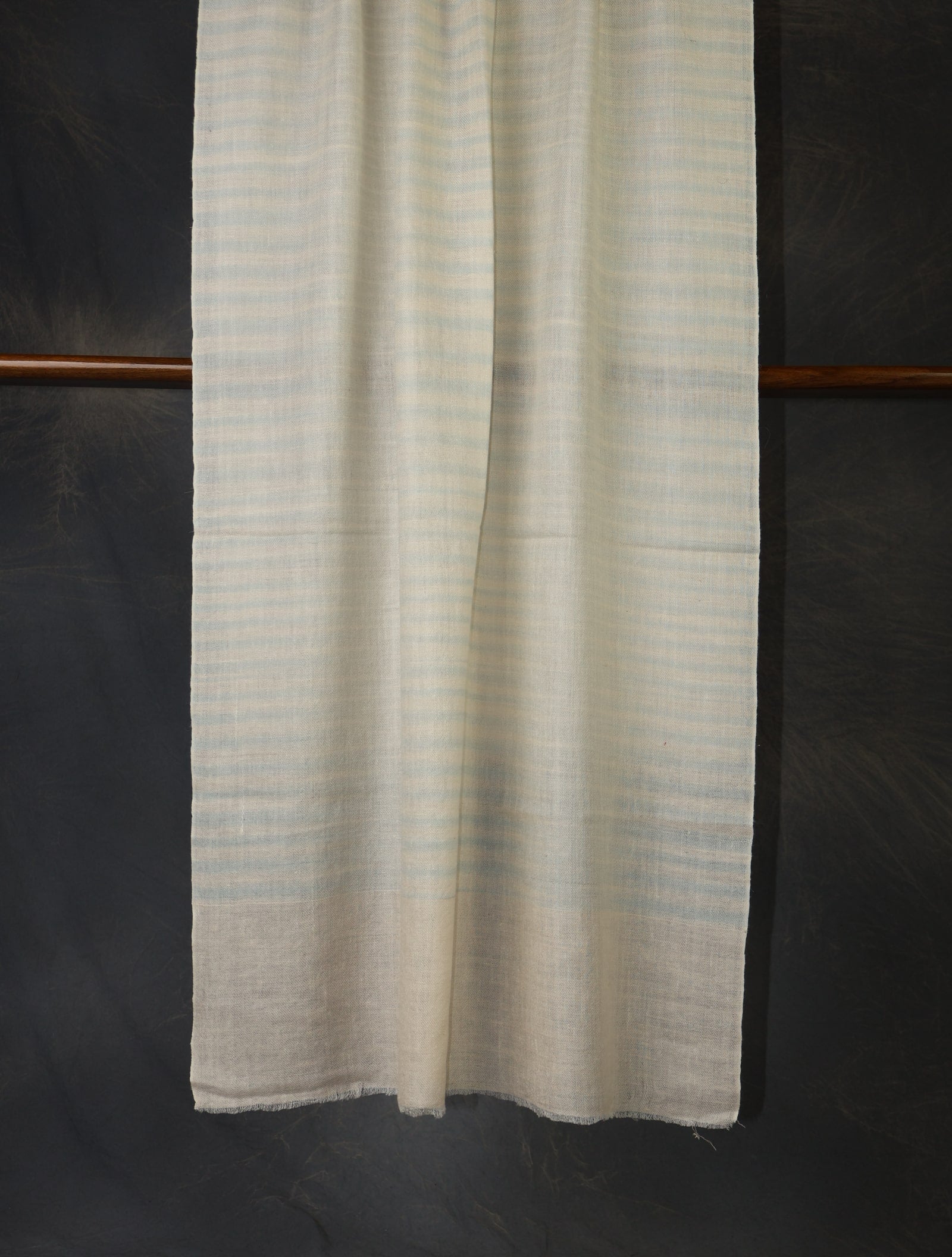 Plaid Blue And White Scarf Cashmere Pashmina