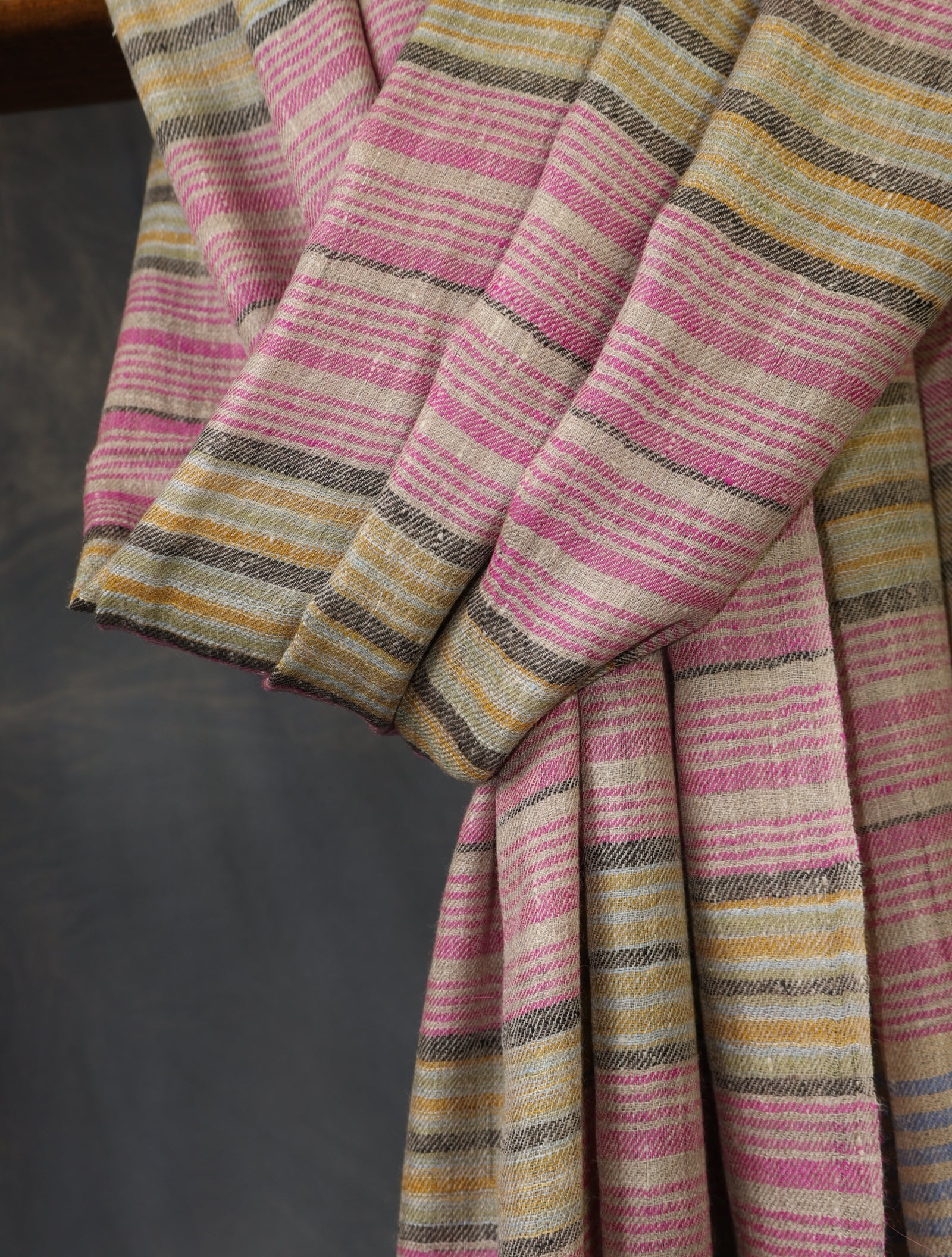 Plaid Pink Scarf Cashmere Pashmina