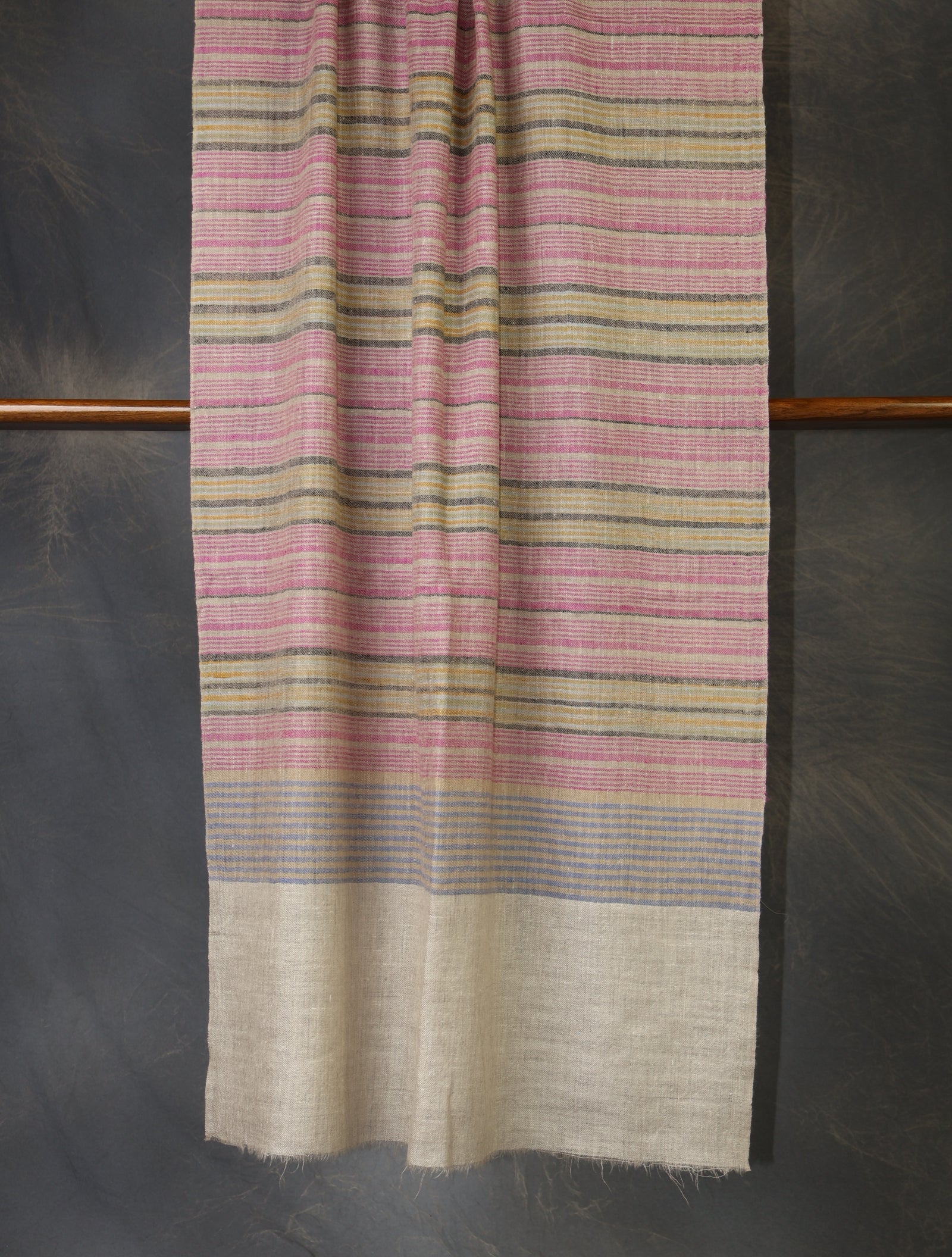 Plaid Pink Scarf Cashmere Pashmina