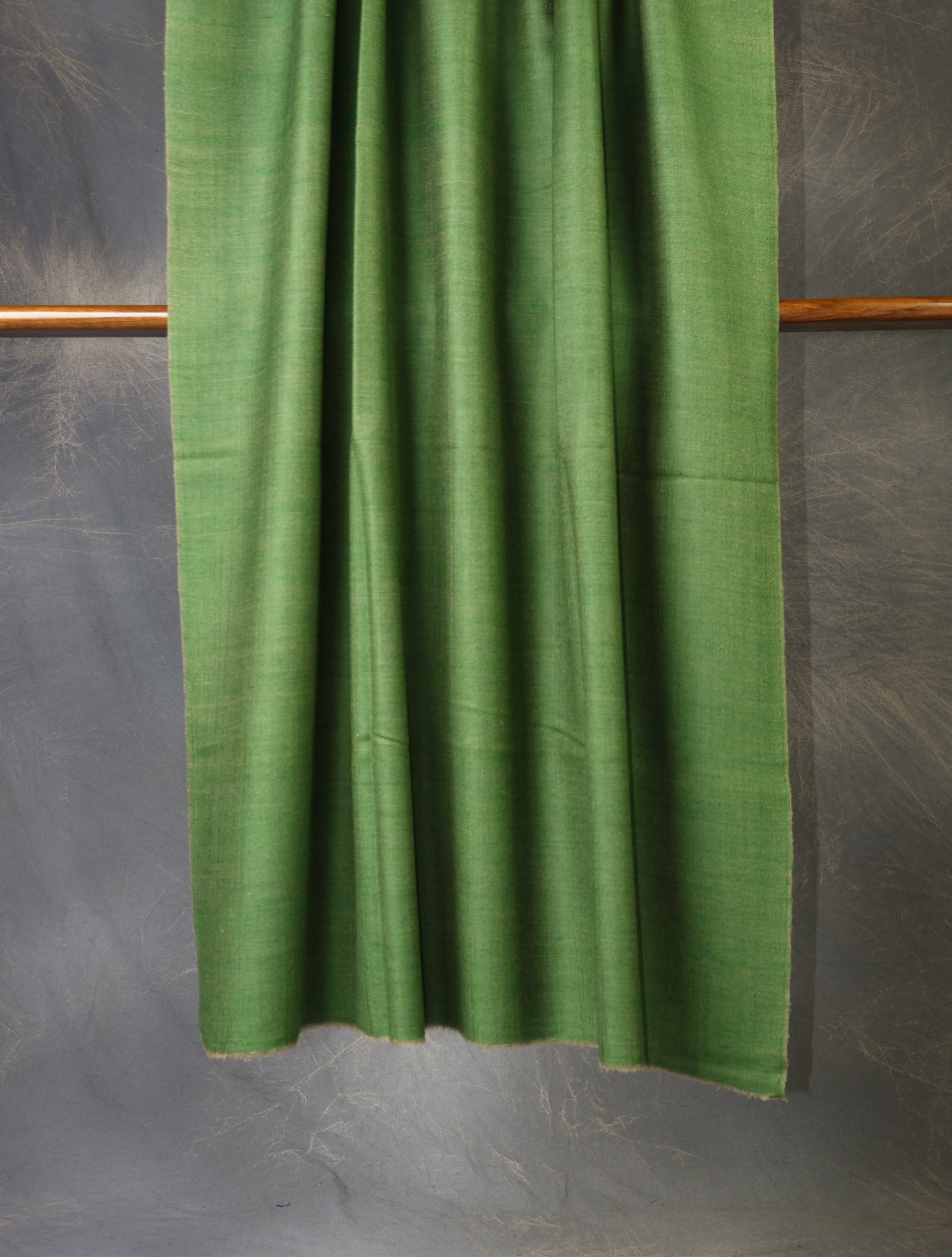 Sage Green And Light Khaki Reversible Handwoven Cashmere Pashmina Shawl
