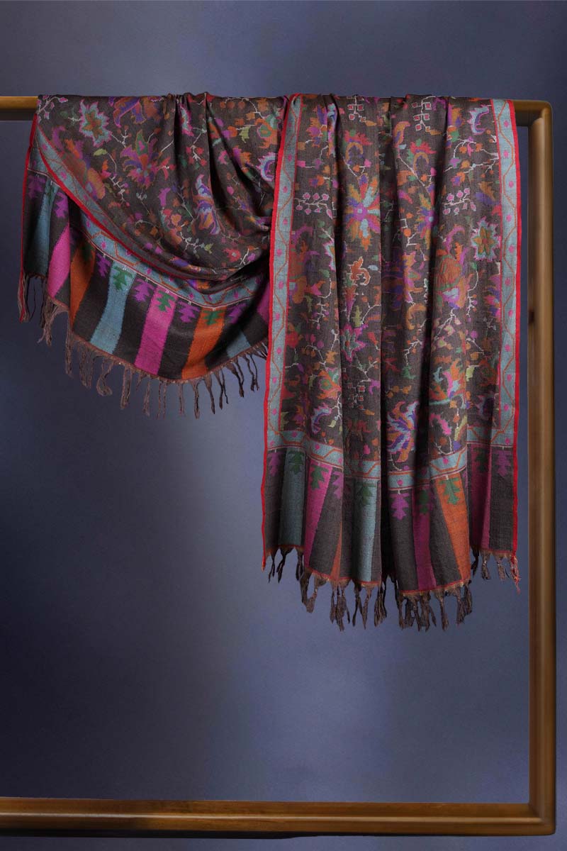 Black Kani Pashmina Shawl