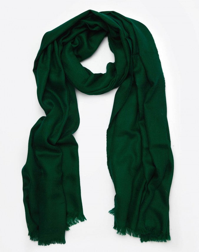 Green Cashmere Travel Wrap