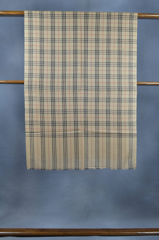 Burberry Style Check Merino & Silk Scarf