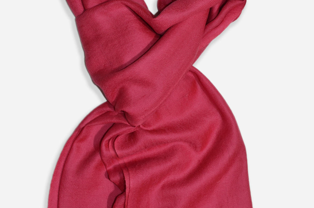 Beautifully light and scrumptiously soft "Blush" Cashmere Scarf is hand woven from the highest grade of 100% pure Cashmere from Kashmir.