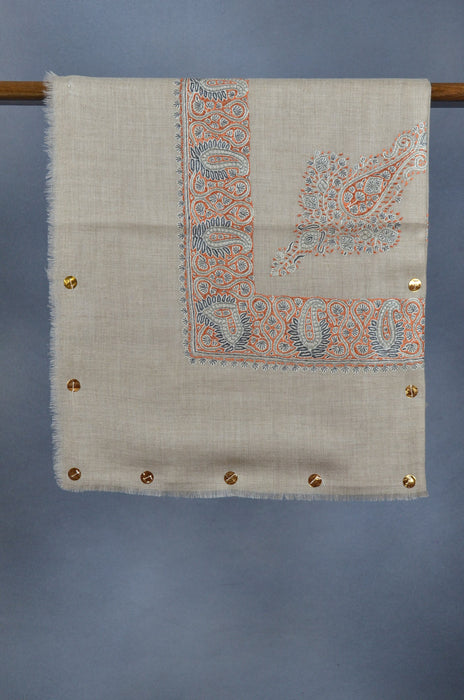 Natural Dourdar Pashmina Mussar