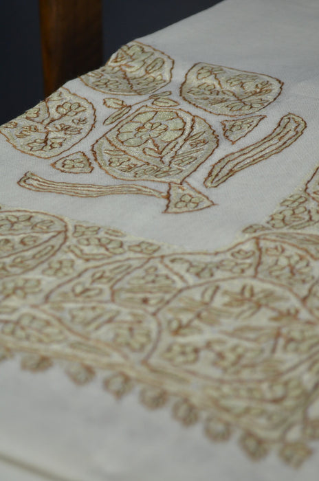 Ivory Dourdar Wool Mussar