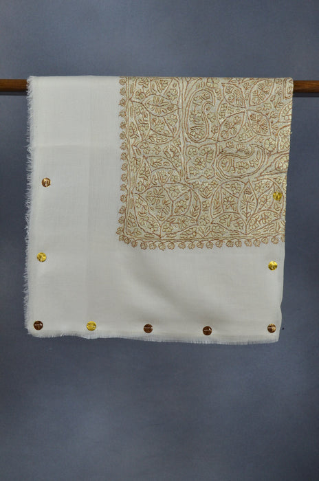 Ivory Dourdar Wool Mussar