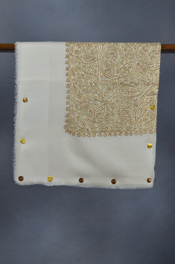 Ivory Dourdar Wool Mussar