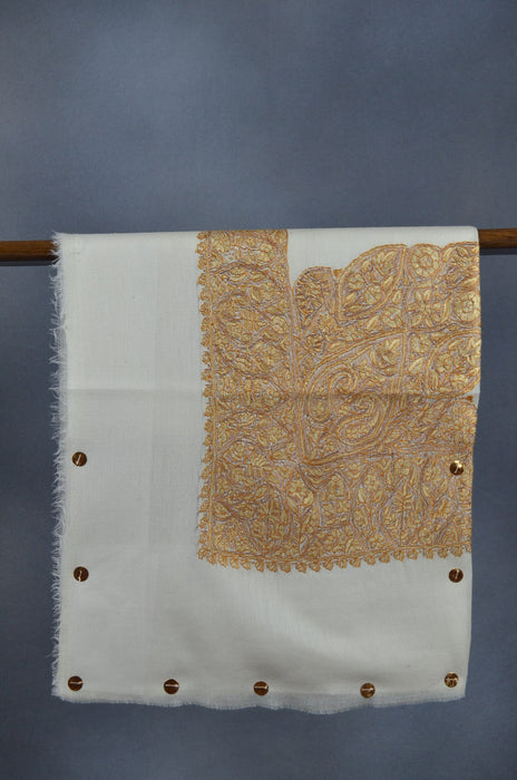 Ivory Dourdar Wool Mussar