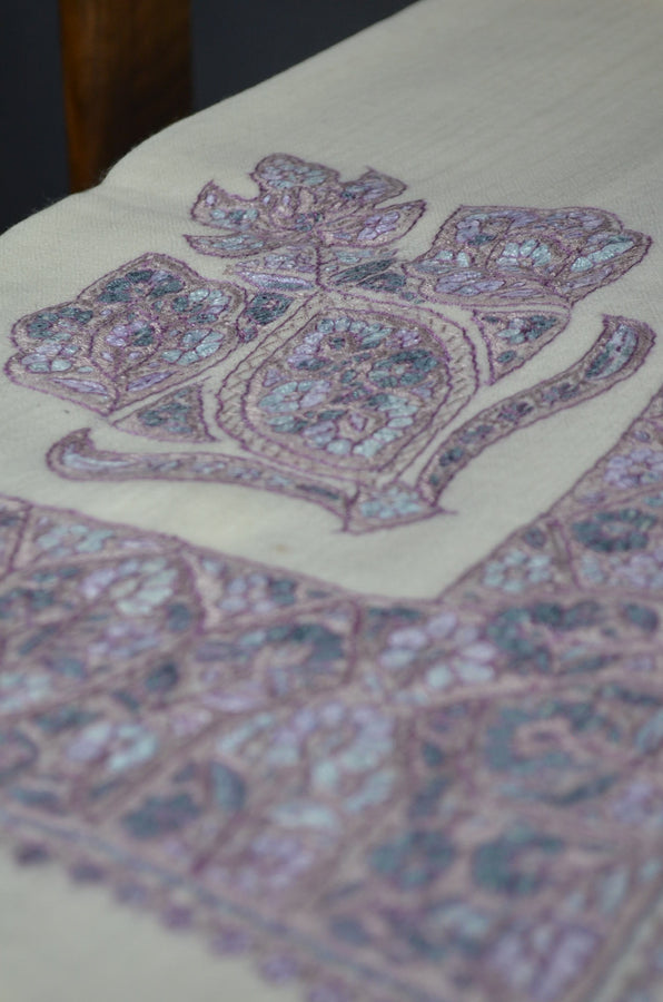 Ivory Dourdar Wool Mussar