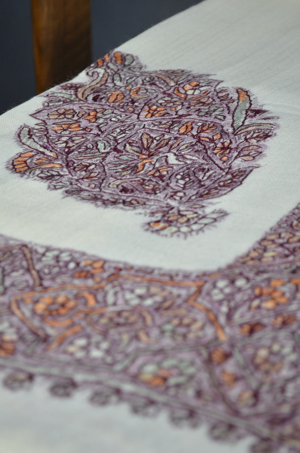 Ivory Dourdar Wool Mussar